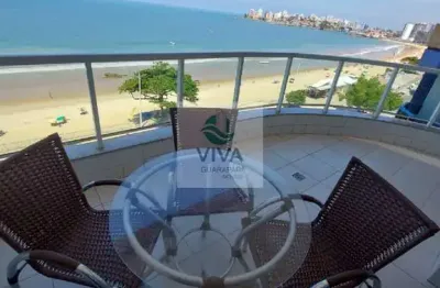 Apartamento frente para o mar à venda na praia do morro em guarapari-es: 4 quartos, 4 suítes, 2 salas, 6 banheiros, 2 vagas de garagem, 210m².