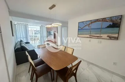 Apartamento para locação na Praia do Morro, Guarapari-ES: 2 quartos, 1 suíte, 2 salas, 2 banheiros, 1 vaga, 80m²!
