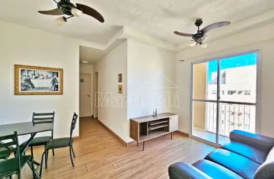 Apartamento semi mobiliado de 56m² de área útil para locação, próximo a avenida professor joão fiúsa - bairro jardim república, ribeirão preto/sp.