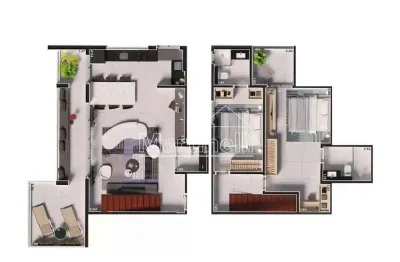 Duplex à venda no edifício icon smart home, próximo ao ribeirão shopping - ribeirão preto/sp.