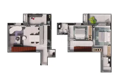 Duplex à venda no edifício icon smart home, próximo ao ribeirão shopping - ribeirão preto/sp.