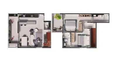 Duplex à venda no edifício icon smart home, próximo ao ribeirão shopping - ribeirão preto/sp.