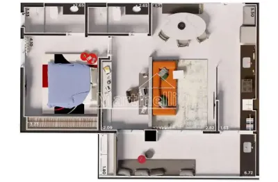 Apartamento à venda no edifício icon smart home, próximo ao ribeirão shopping - ribeirão preto/sp.