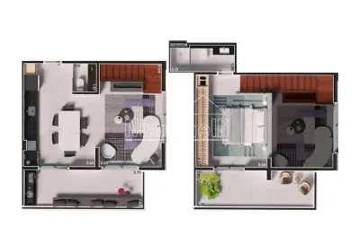 Loft à venda no edifício icon smart home, próximo ao ribeirão shopping - ribeirão preto/sp.