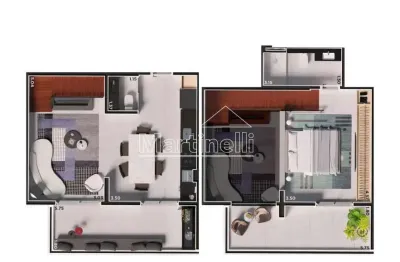 Loft à venda no edifício icon smart home, próximo ao ribeirão shopping - ribeirão preto/sp.