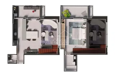 Loft à venda no edifício icon smart home, próximo ao ribeirão shopping - ribeirão preto/sp.