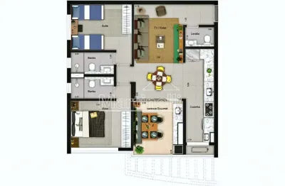 Apartamento com 2 quartos à venda no Jardim Olhos d'Água, Ribeirão Preto 