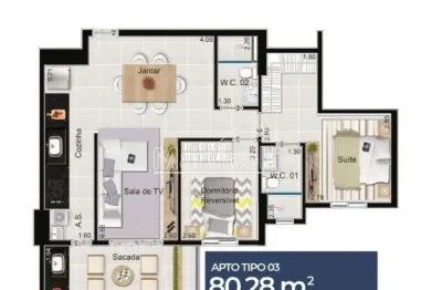 Apartamento com 2 quartos à venda no República, Ribeirão Preto 