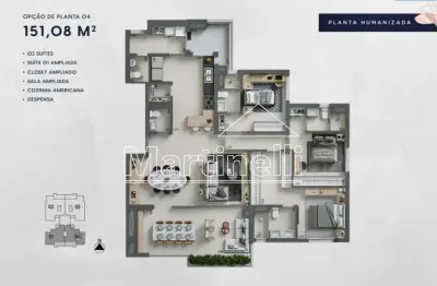 Apartamento à venda no edifício kairós, próximo ao parque olhos d`água - ribeirão preto/sp.