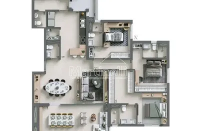 Apartamento com 3 quartos à venda no Jardim Olhos d'Água, Ribeirão Preto 