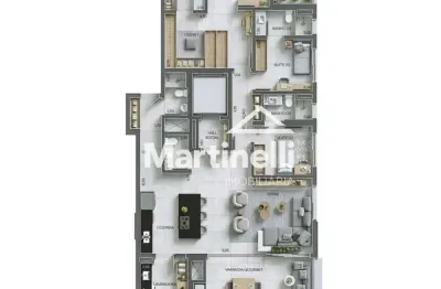 Apartamento à venda no Edifício Cidade de Barcelona, próximo ao Parque Linear - Ribeirão Preto/SP.