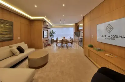 Apartamento à venda no condomínio plaza de la coruña, próximo ao hospital da unimed - ribeirão preto/sp.