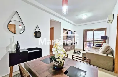 Apartamento mobiliado para locação no edifício jasmim, próximo ao savegnago supermercados - ribeirão preto/sp.