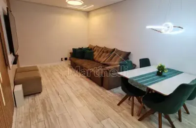 Apartamento semi mobiliado à venda no condomínio bosque das caviúnas, próximo ao novo shopping - ribeirão preto/sp.