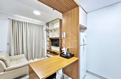 Flat mobiliado à venda no edifício monte carlo, próximo a av. francisco junqueira - ribeirão preto/sp.