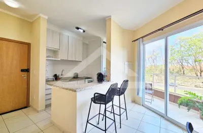 Apartamento semi mobiliado para locação no edifício passione, próximo a faculdade unip - ribeirão preto/sp.