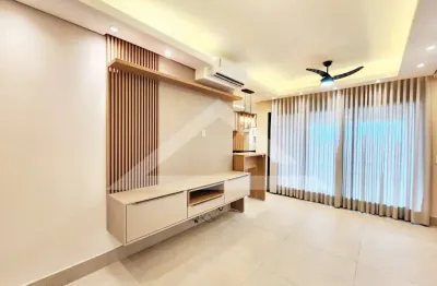 Apartamento semi mobiliado para locação no edifício authoria fascínio, próximo ao parque olhos d`água - ribeirão preto/sp.