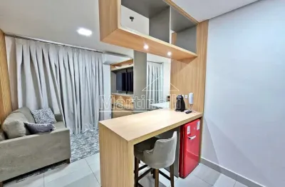 Flat mobiliado para locação no edifício monte carmelo, próximo a faculdade barão de mauá - ribeirão preto/sp.