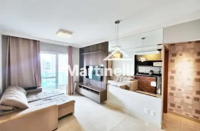 Apartamento semi mobiliado para locação no edifício perdizes, próximo a faculdade unip - ribeirão preto/sp.