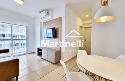 Apartamento mobiliado para locação no edifício blues residencial, próximo a usp - ribeirão preto/sp.