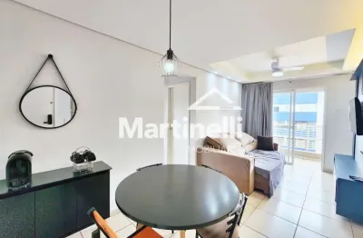 Apartamento mobiliado para locação no edifício up 100 palmares, próximo ao supermercados canesin - ribeirão preto/sp.