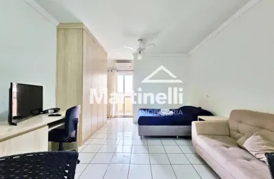 Kitnet mobiliada para locação no Edifício Villaggio Belluno, próximo à Faculdade UNAERP - Ribeirão Preto/SP.