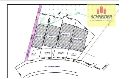 Terreno à venda na Rua Araponguinhas, Padre Martinho Stein, Timbó