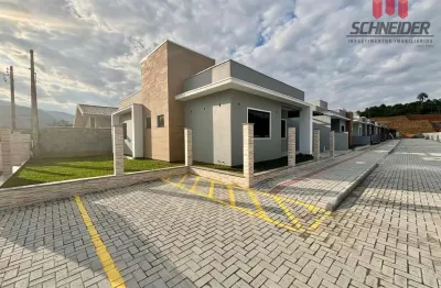 Casa com 2 dormitórios à venda no bairro padre martinho stein em timbó/sc