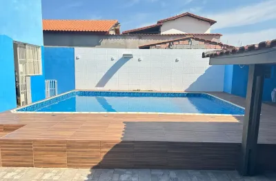 Excelente sobrado no cibratem 2 em intanhaém lado praia 6 dormitórios