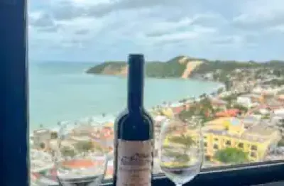 Apartamento flat mobiliado vista mar em ponta negra