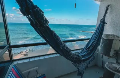 Oferta!! lindo apartamento 02 suítes 56m² vista mar no golden tower