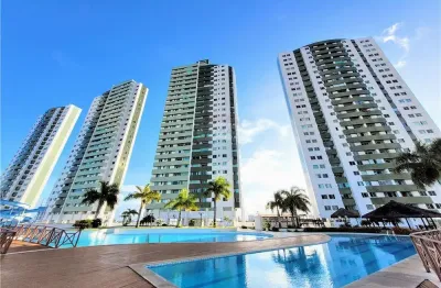 Lindo apartamento 2/4 suíte 67m² vista mar no luau de ponta negra