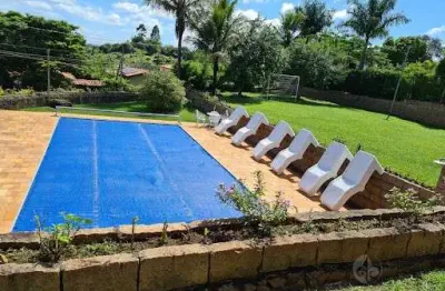 Belíssima chácara à venda no cafezal vi, em itupeva - a/c 500 m², te 1.760 m², mobiliada, 06 suítes c/ closet e ar, lazer completo. estuda permuta.