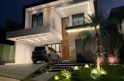 Casa de alto padrão para venda no condomínio brisas jundiaí - a/c 265 m², te 365m²; 04 suítes com varandas, (01 c/ hidro e closet ), 04 vagas, lazer total.