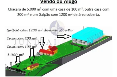 Galpão à venda no pinhal em cabreúva - 1.200 m² de galpão, mais 02 casas de 200 e 100 m2 cada, bosque, em terreno de 5.000 m², bem localizado.