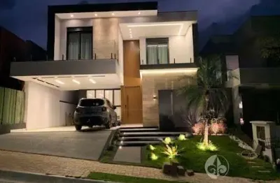 CASA DE ALTO PADRÃO PARA VENDA NO CONDOMÍNIO BRISAS JUNDIAÍ - A/C 265 m², TE 365m²; 04 suítes com varandas, (01 c/ hidro e closet ), 04 vagas, lazer total.