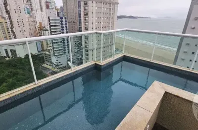 Luxo à beira-mar cobertura duplex na barra sul de bc 5/4 5 v