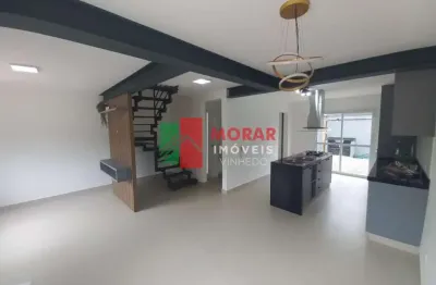 Casa em condomínio fechado com 3 quartos para alugar na estrada municipal fazenda santana, 850, joão xxiii, vinhedo, 97 m2 por r$ 5.200