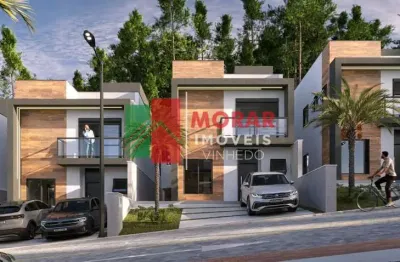 Casa em condomínio fechado com 3 quartos à venda na rua três marias, 100, bosque, vinhedo, 137 m2 por r$ 1.080.000