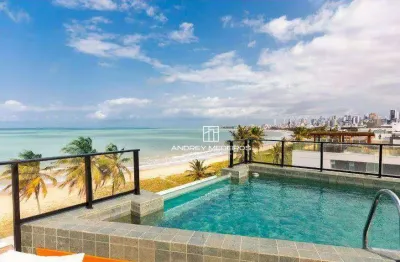 Flat com 1 dormitório à venda, 18 m² por r$ 435.000,00 - jardim oceania - joão pessoa/pb