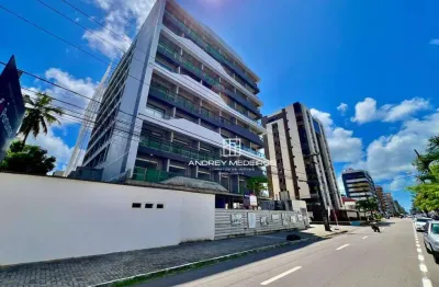 Flat com 1 dormitório à venda, 25 m² por r$ 388.000,00 - intermares - cabedelo/pb