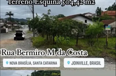 Terreno à venda na Rua Belmiro Marinho da Costa, 310, Nova Brasília, Joinville