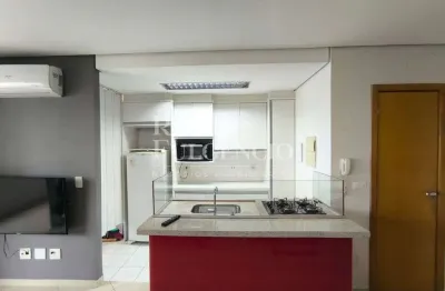 Apartamento para locacao mobiliado de 1 quarto com suite, ar condicionado, sacada com churrasqueira no centro de londrina