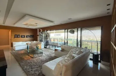 Apartamento mobiliado para locacao na gleba palhano com 03 suites 186 m2