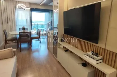 Apartamento com 2 quartos sendo 1 suite, completo em armarios planejados com churrasqueira na sacada