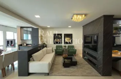 Apartamento mobiliado para alugar no ed elegance na gleba palhano com 122m2