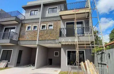 Sobrado com 3 dormitórios à venda, 122 m² por r$ 675.000 - uberaba - curitiba/pr