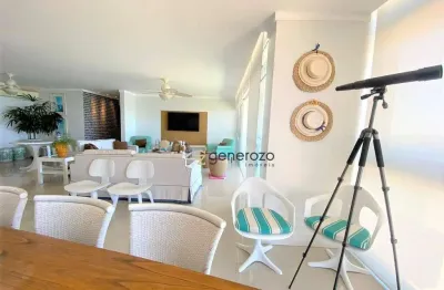 Apartamento à venda em pitangueiras, frente total ao mar, 03 dormitórios, com sacada e garagem