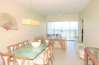 Apartamento a venda na praia das pitangueiras - guarujá, frente ao mar, 03 suítes, com sacada e garagem