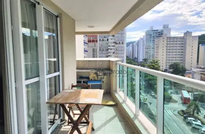 Apartamento a venda na praia de pitangueiras, sacada gourmet, 02 dormitórios, 02 vagas de garagem e lazer no prédio